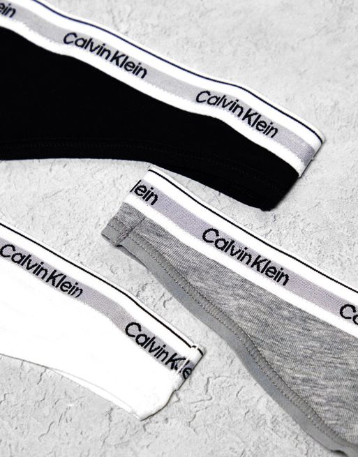 3 Pack Thongs - Modern Logo Calvin Klein®