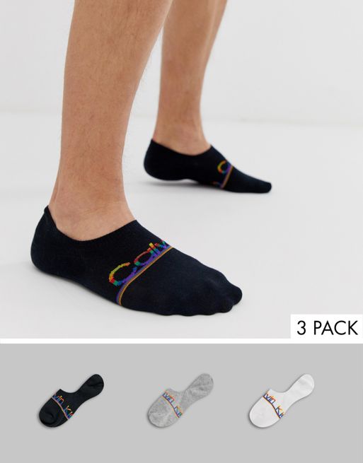 Calvin Klein Invisible Socks 3 Pack Black, $14, Asos