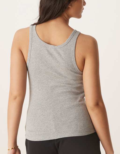 Calvin Klein 3-pack scoop neck tank top in black/white/gray, 4 of 4