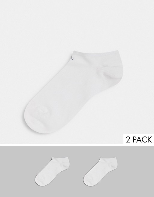 Calvin Klein 3 pack sneaker socks in black