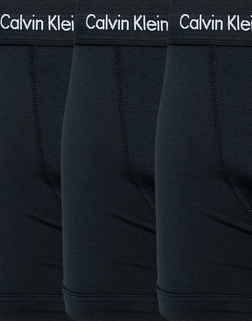 Calvin Klein – 3-pack svarta bomullstrunks med stretch, 3 av 4