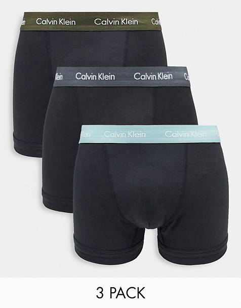 Asos Uomo Abbigliamento Intimo Boxer shorts Boxer shorts aderenti Confezione da 3 boxer aderenti a vita bassa grigio/rosa/blu navy Steel 