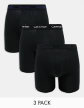 Calvin Klein ASOS Exclusive 3 pack trunks in black