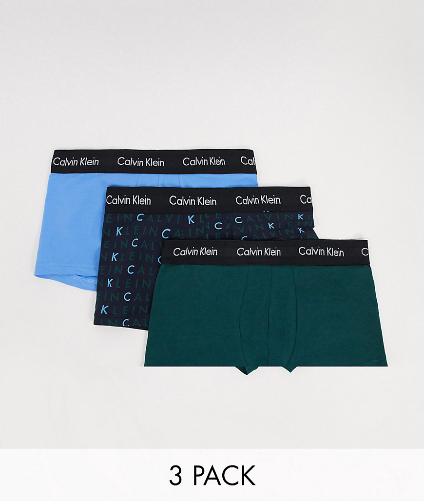 Calvin Klein - 3-pak boksershorts i bomuldsstræk-Multifarvet
