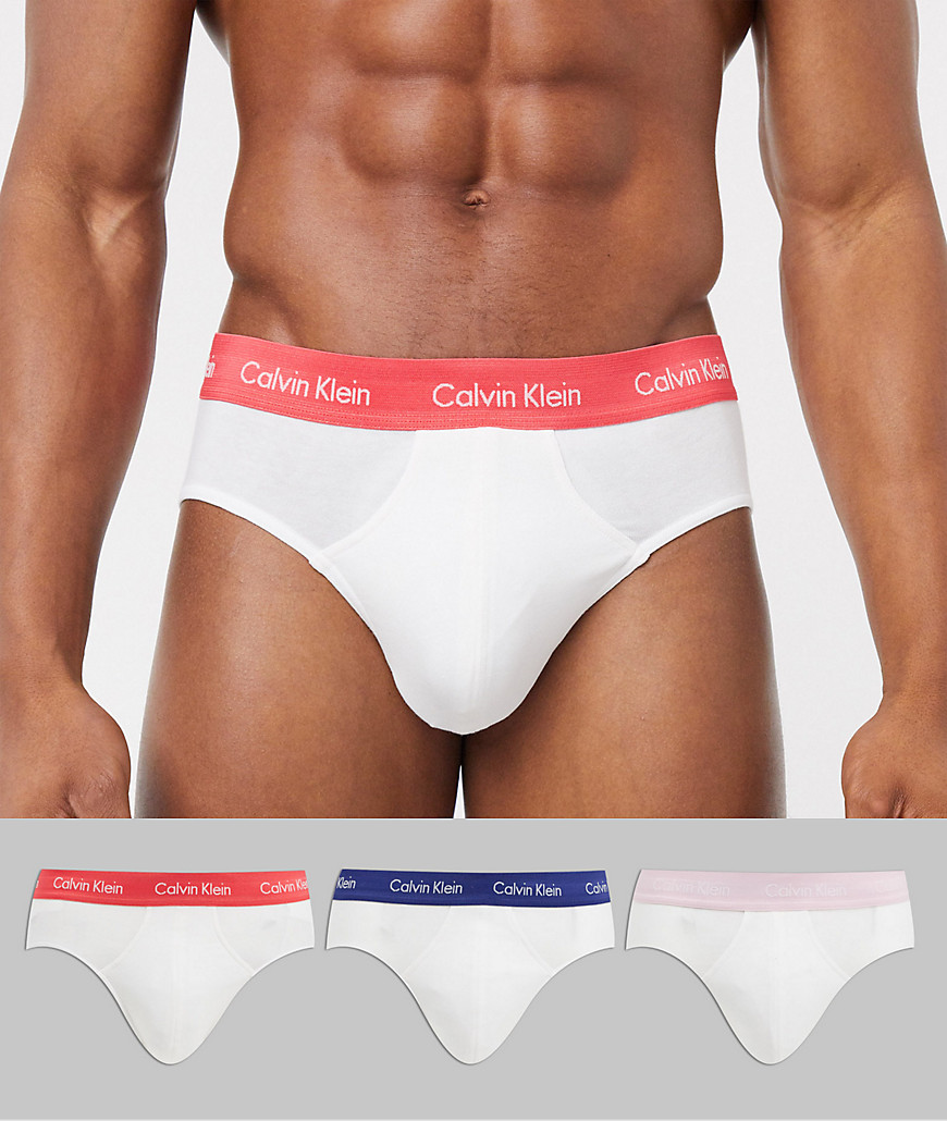 Calvin Klein - 3 Set van onderbroeken van katoen met stretch-Wit
