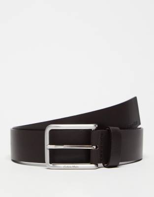 Calvin klein best sale brown leather belt