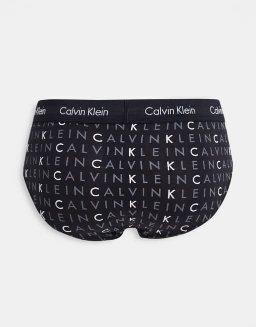 Calvin Klein – 3er-Pack Hüftslips mit Bund mit mehrfachem Logo-Print, 2 von 4
