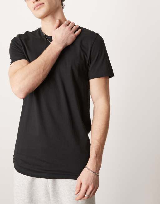 Calvin Klein – 3er-Pack Loungewear-T-Shirts in Weiß/Schwarz/Grau, 3 von 4