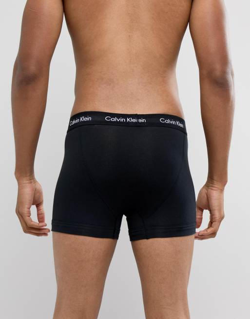Calvin Klein – 3er-Pack Unterhosen aus Baumwollstretch in Schwarz, 2 von 4