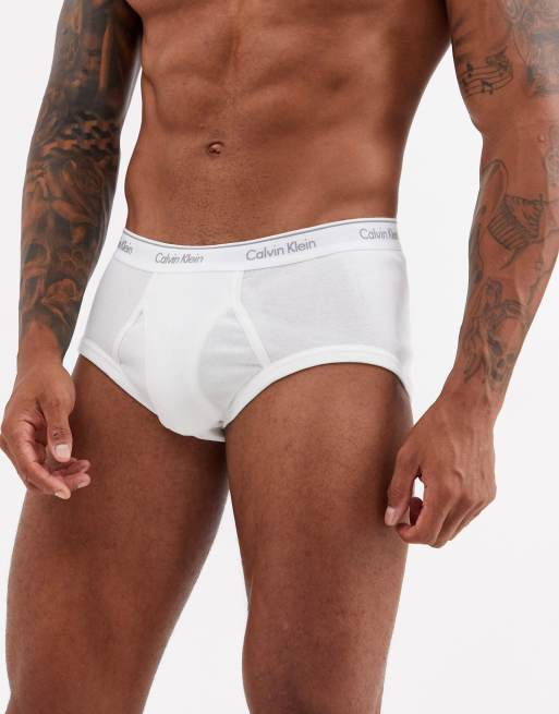 Calvin Klein Men's Cotton Classics Multipack Briefs, Pure White, Medium at   Men's Clothing store