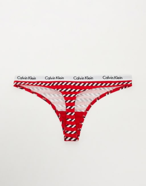 Calvin Klein 2 pack thong in hot pink/gray