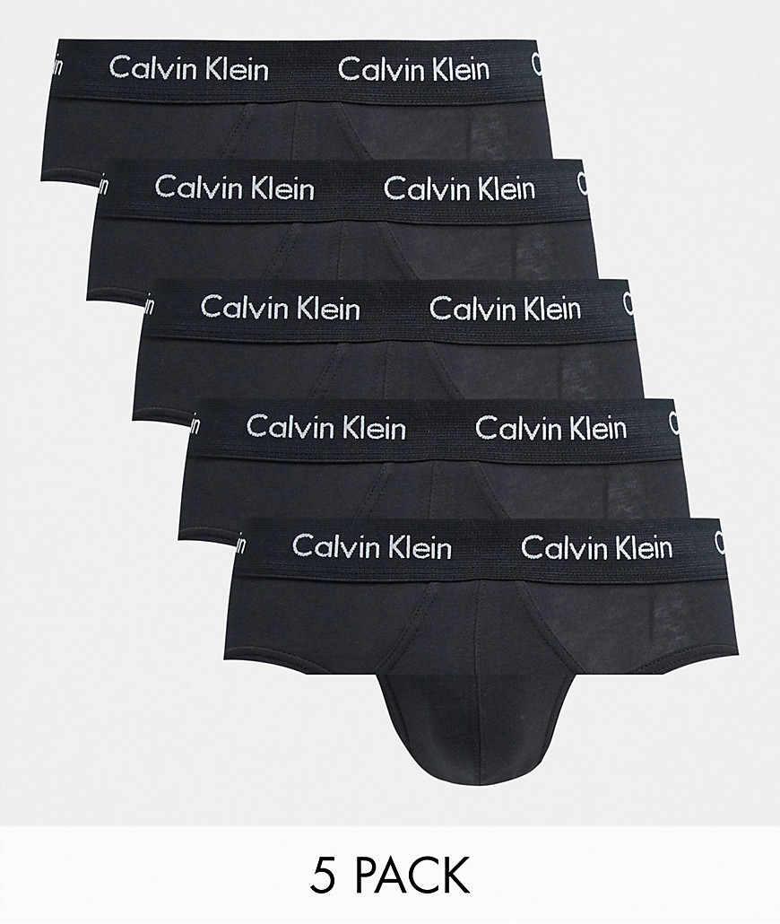 Calvin Klein 5-pack hipster briefs in black