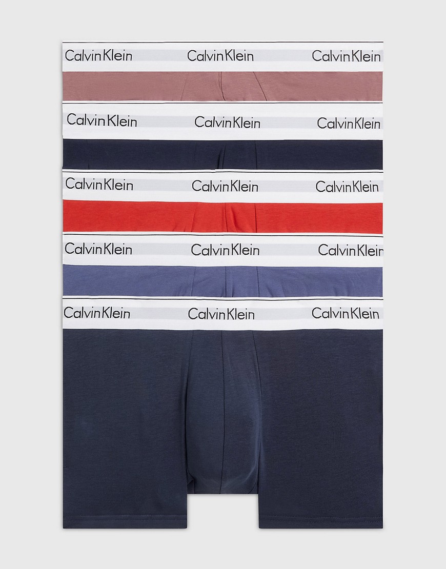 Calvin Klein 5 Pack Trunks - Modern Cotton in multi
