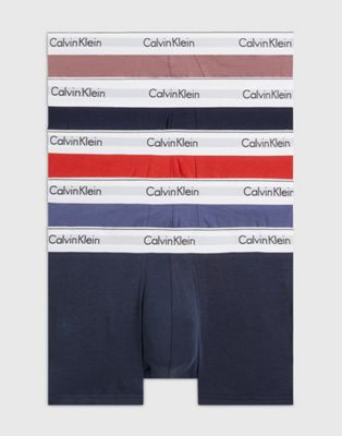 Calvin Klein 5 Pack Trunks - Modern Cotton in multi