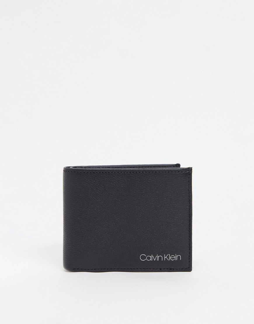 Calvin Klein 5cc bifold with coin holder in black