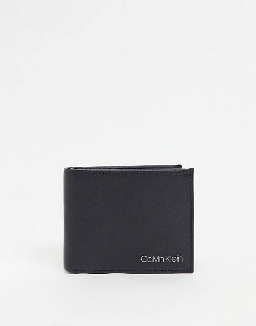 Calvin Klein 5cc bifold with coin holder in black | ASOS