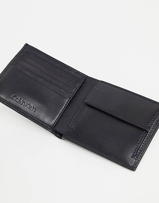 Calvin Klein 5cc bifold with coin holder in black | ASOS