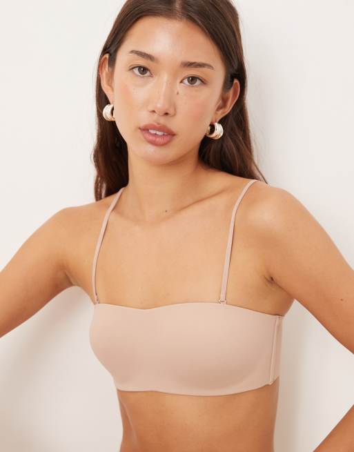 Calvin Klein – Adapt – Trägerloser BH in Beige, 4 von 4