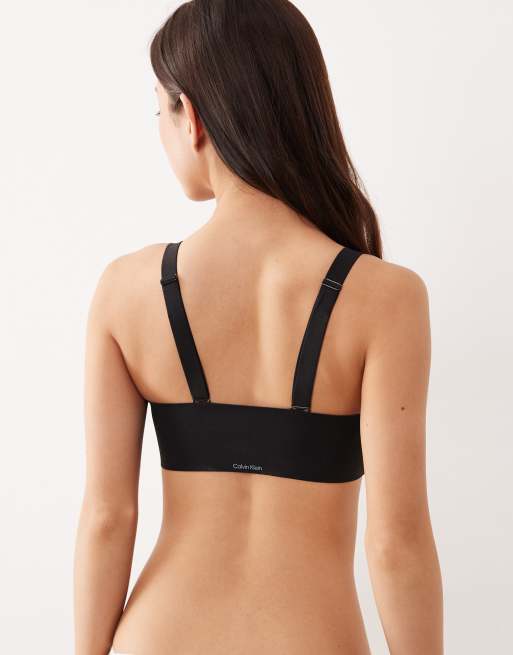 Calvin Klein – Adapt – Trägerloser BH in Schwarz, 3 von 4