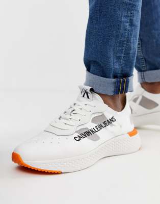 calvin klein sneakers orange