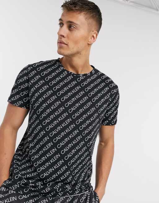 all-over logo-print shirt