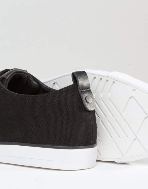 Calvin klein outlet arnold canvas trainers