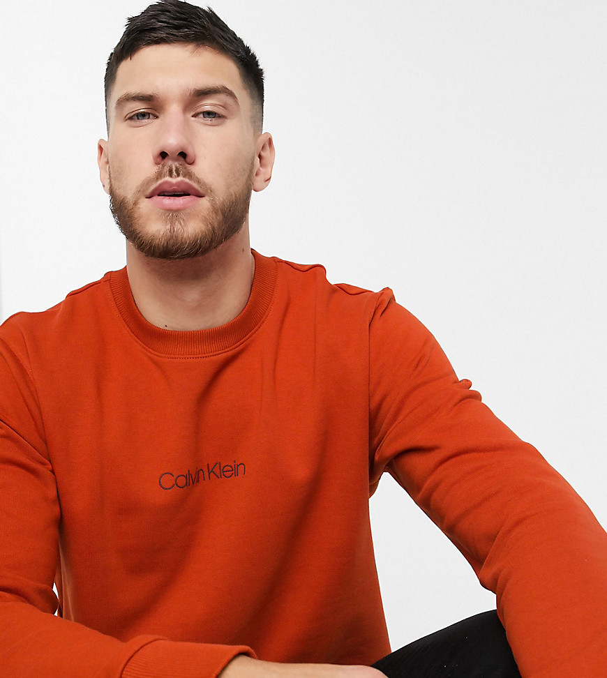 Calvin Klein - ASOS - Exclusieve sweater met logo in oranje