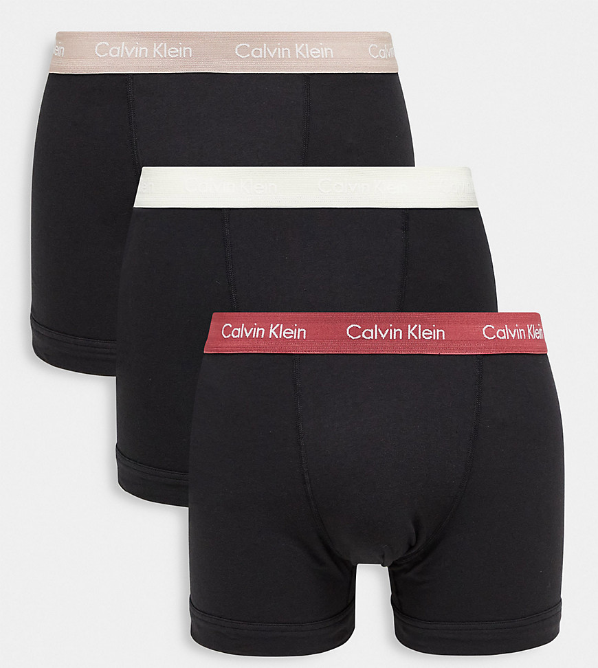 Calvin Klein ASOS Exclusive 3 pack modern cotton trunks in multi
