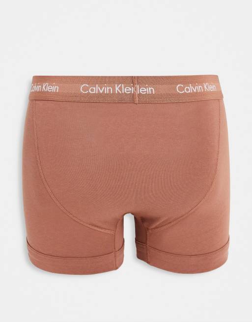 Calvin Klein ASOS exclusive 3 pack trunks in multi, 2 of 4
