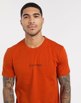 orange calvin klein t shirt