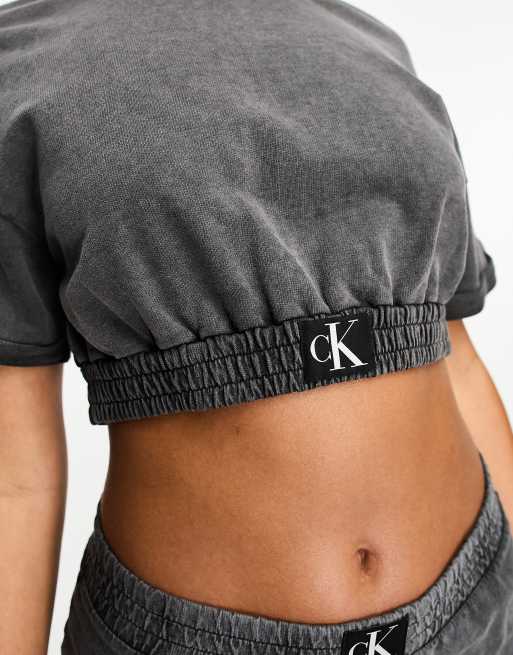 Calvin klein womens crop hot sale top