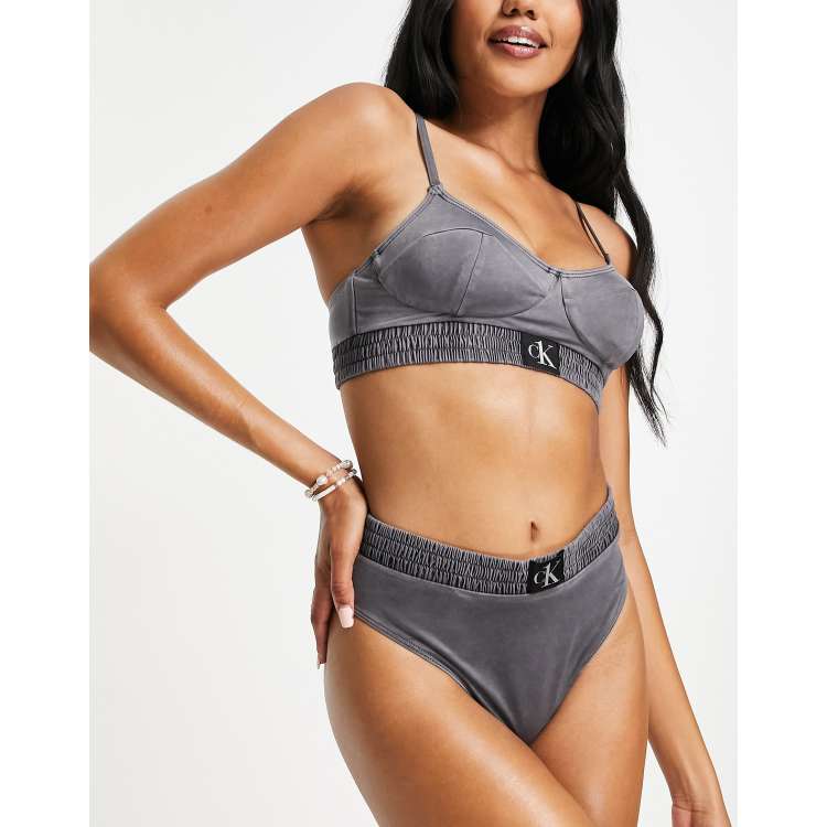 Calvin Klein Authentic high waist bikini bottom in black