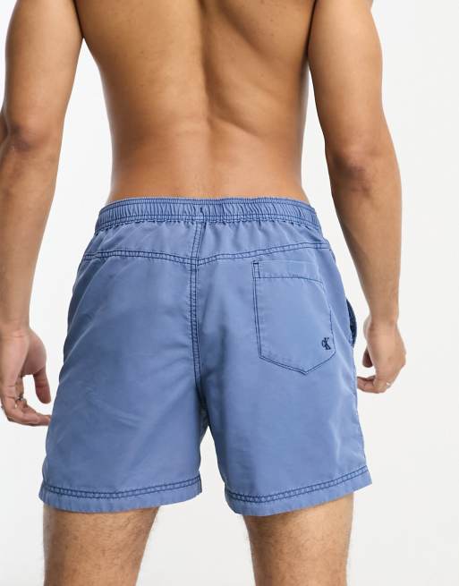 Short Drawstring Swim Shorts - CK Monogram Calvin Klein®