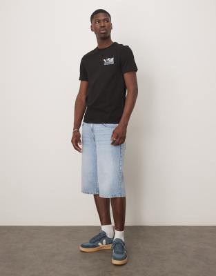 Calvin Klein Backprint Graphic T-shirt In Black