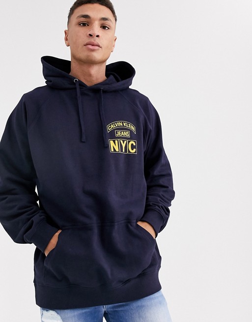 Calvin Klein badge NYC hoodie