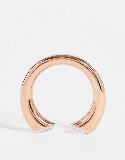 Calvin Klein Bague orn e de cristaux Swarovski Or rose ASOS