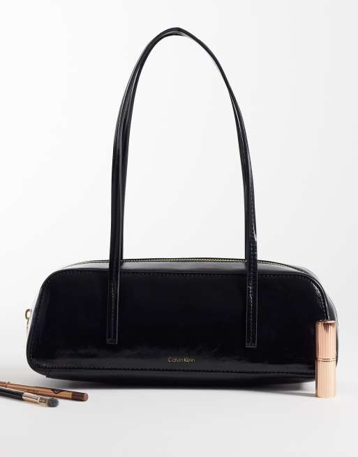 Calvin Klein - Balletto - Sac brillant à logo métallisé - Noir, 4 de 4