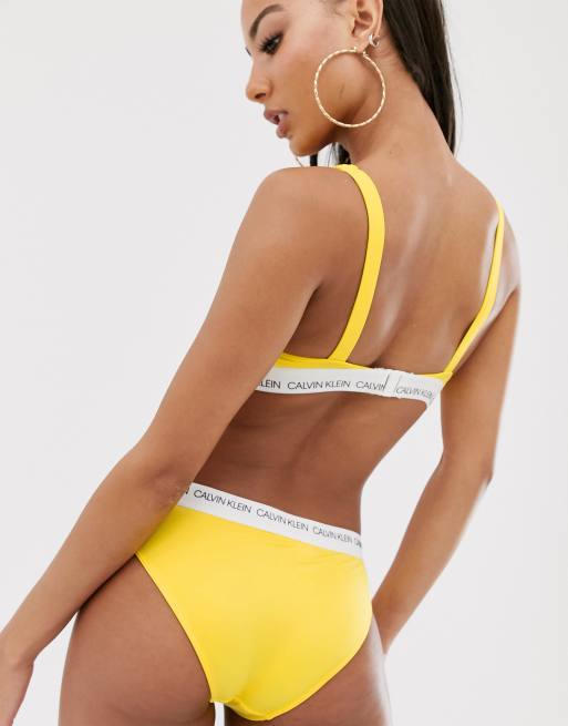 Maillot de bain 2024 calvin klein jaune