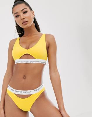 Maillot calvin klein discount jaune