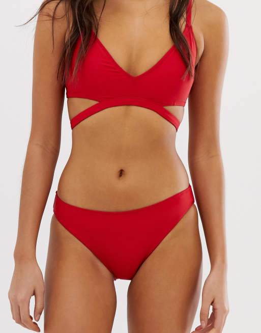 Bikini calvin klein rouge new arrivals