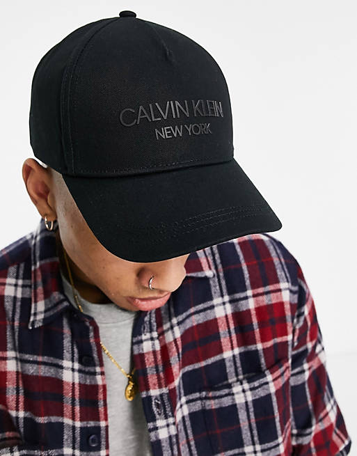 Calvin Klein baseball cap in black | ASOS