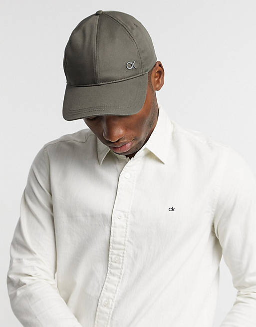Calvin Klein baseball cap in olive | ASOS
