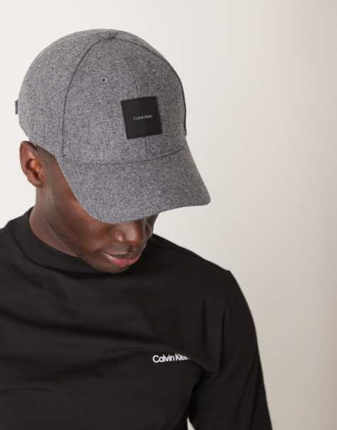 Calvin Klein – Baseballkappe aus Wolle in Grau - view 1