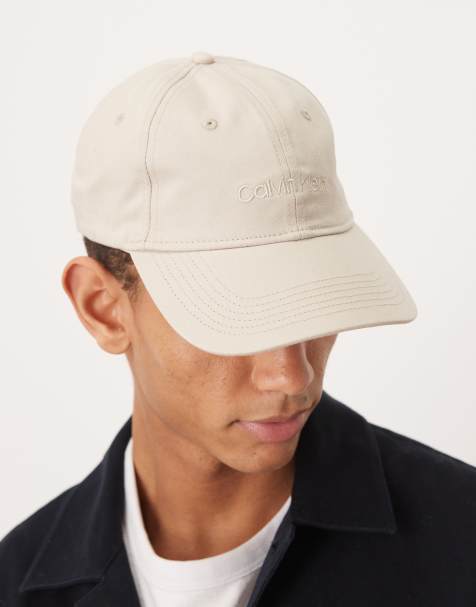 Calvin Klein – Basketball-Kappe in Weiß mit Stickerei und Logo - view 1