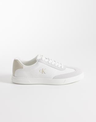 Calvin Klein - Baskets basses à semelle cuvette - Blanc