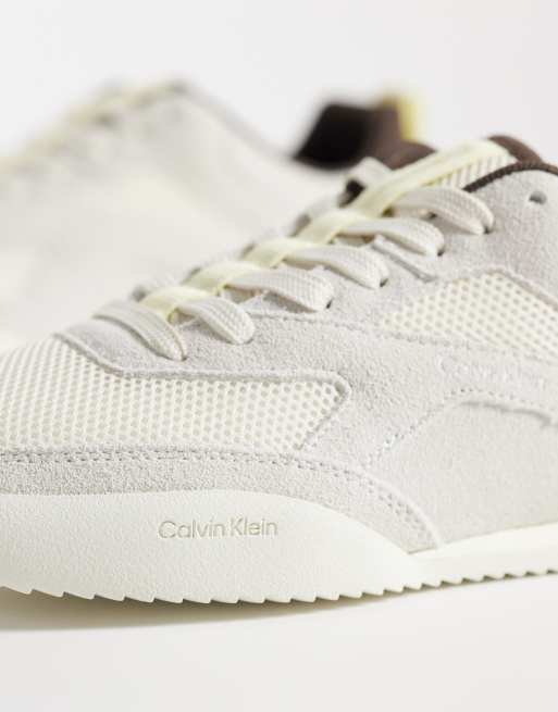 Calvin Klein - Baskets de course en maille - Crème, 3 de 5