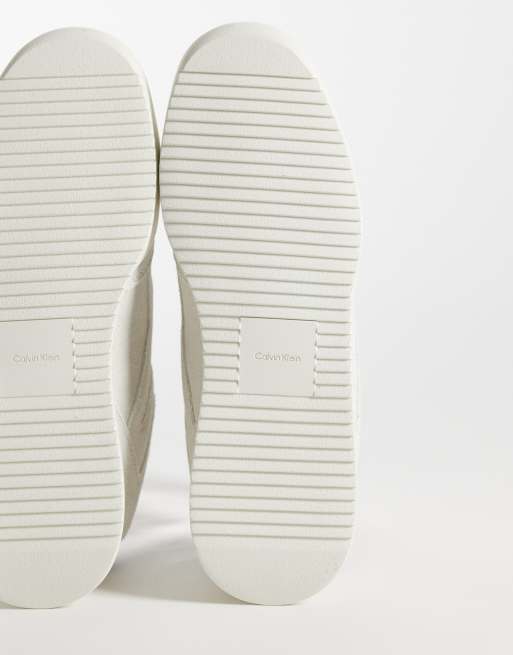 Calvin Klein - Baskets de course en maille - Crème, 4 de 5