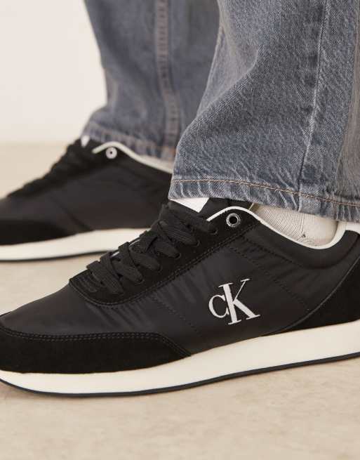Calvin Klein - Baskets de course rétro - Noir et blanc, 5 de 5