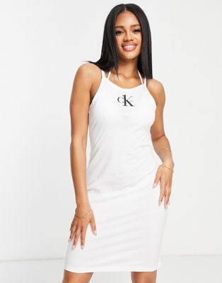 Calvin Klein beach dress in white