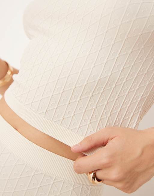 Calvin Klein – Biały bezszwowy krótki top, 2 z 4